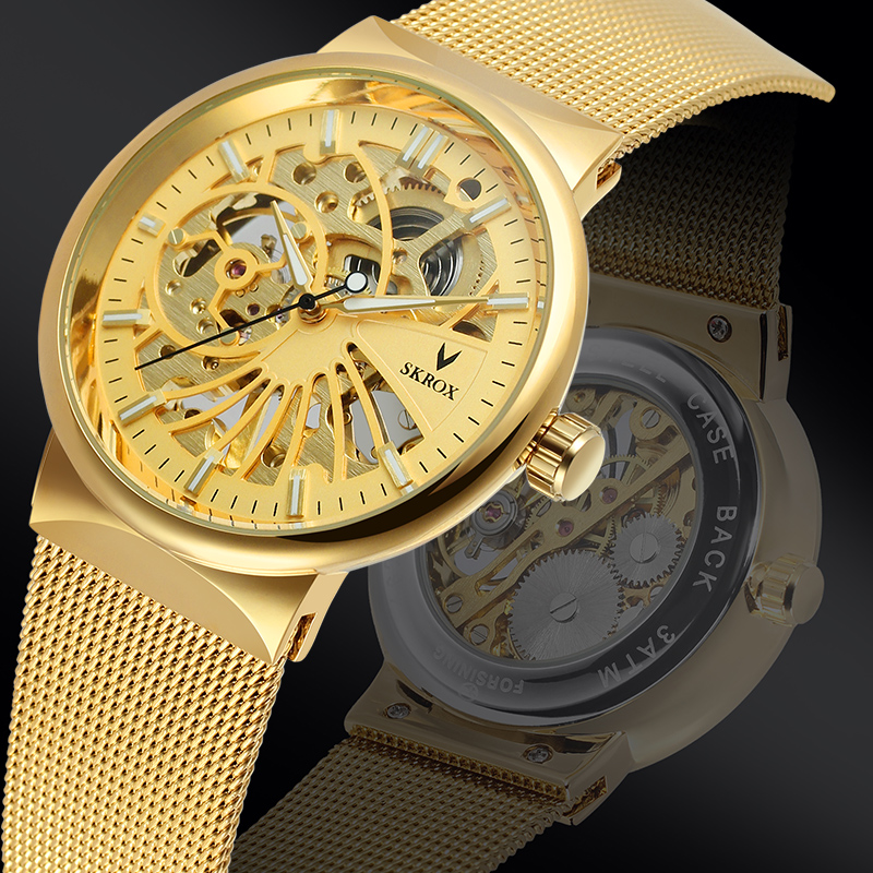 Mesh Stainless Strap - SKROX Luxury Brands Fashion Man Wrist