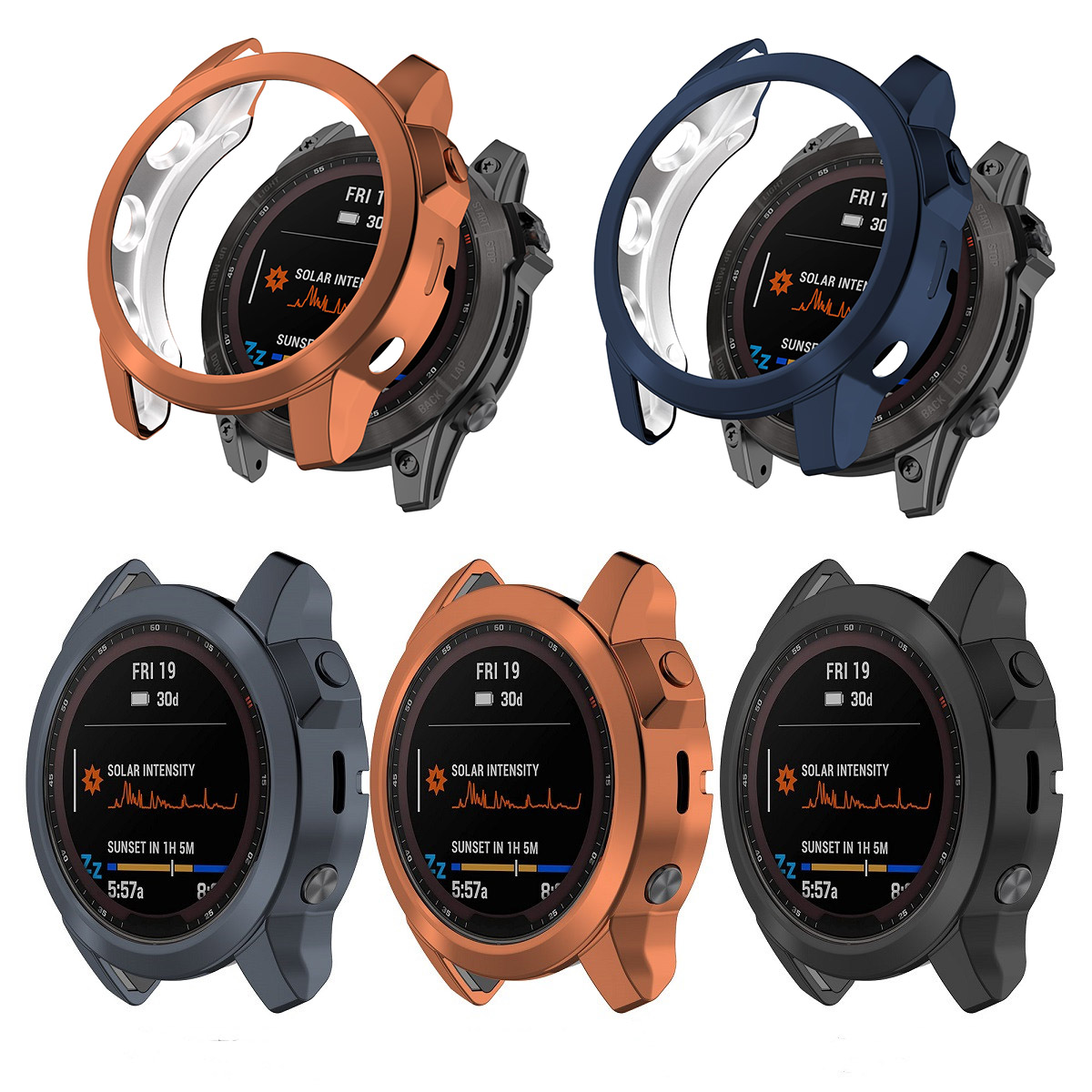 Solar Powered Watch - Trường Hợp Bảo Vệ Bìa Đối