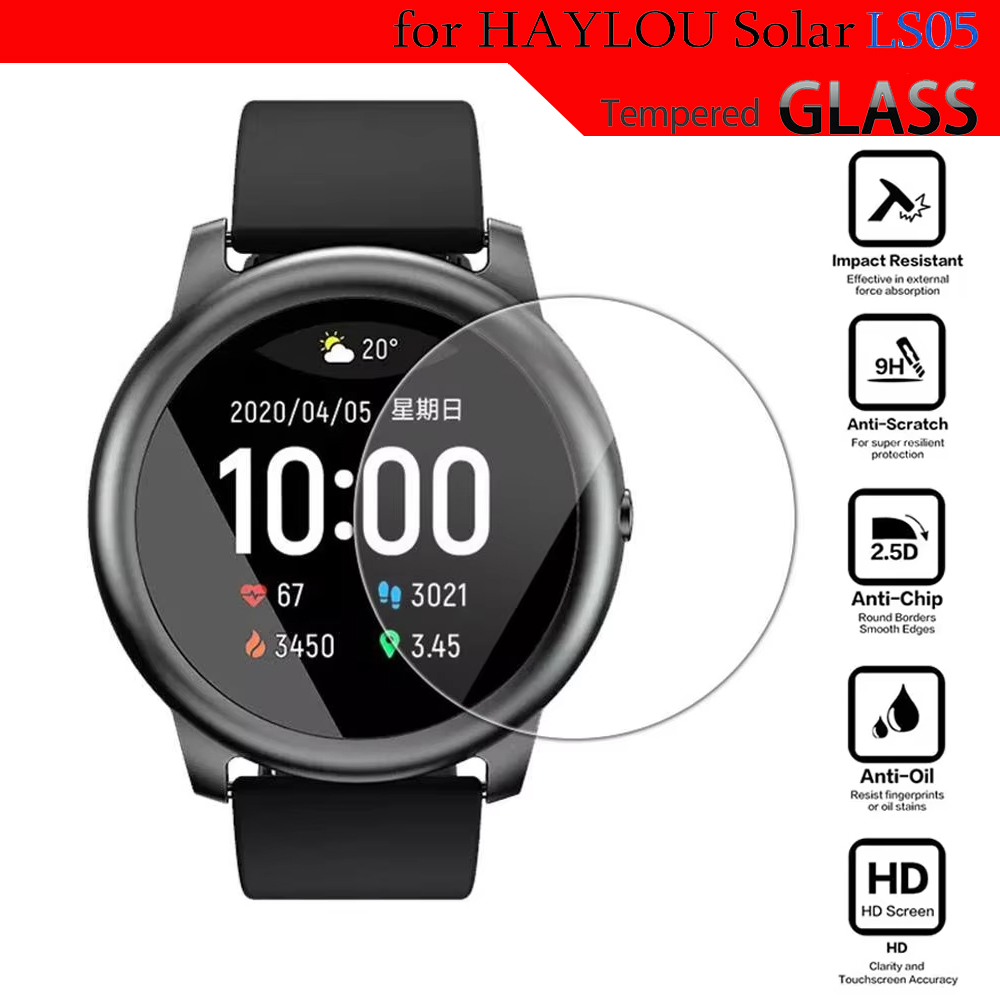 Solar Powered Watch - Tempered Glass For HayLou Solar LS05