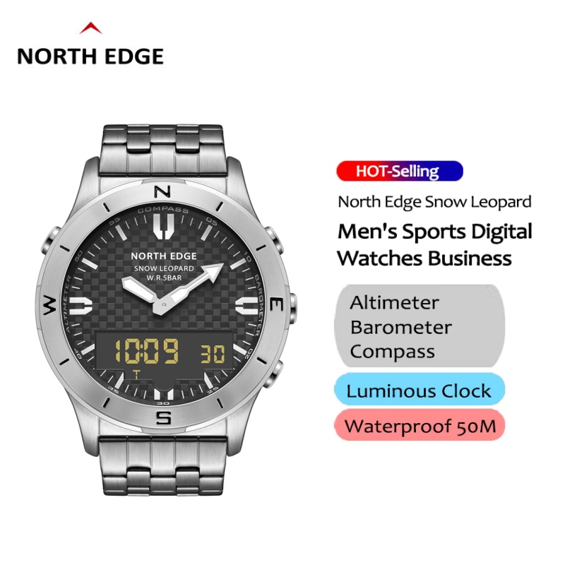 Smartwatch Digital Watches For Men - NORTH EDGE Men Outdoor Digital Watch