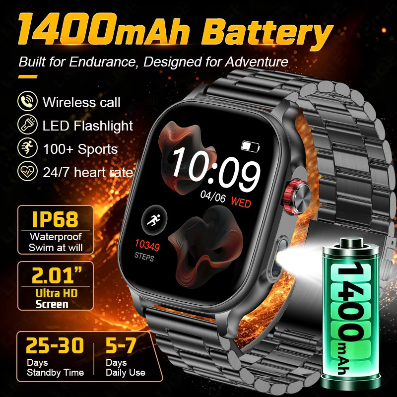 Smartwatch Square Watches For Men - Hot New Amazfit Bip 6 Smartwatch
