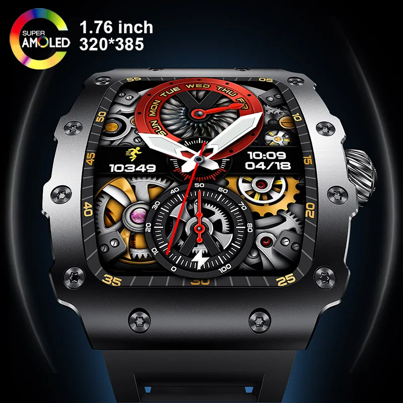 Smartwatch Square Watches For Men - New Trend Smart Watch 1.76 inch