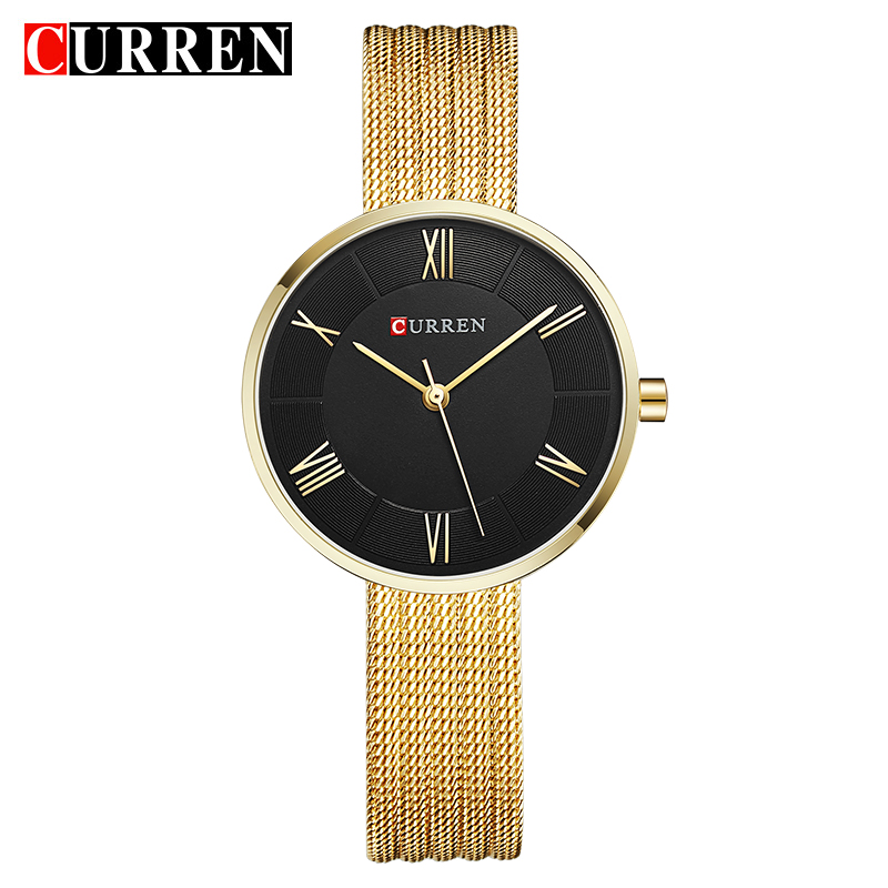 Mesh Stainless Strap - CURREN 9020 Small Dial Quartz Watch
