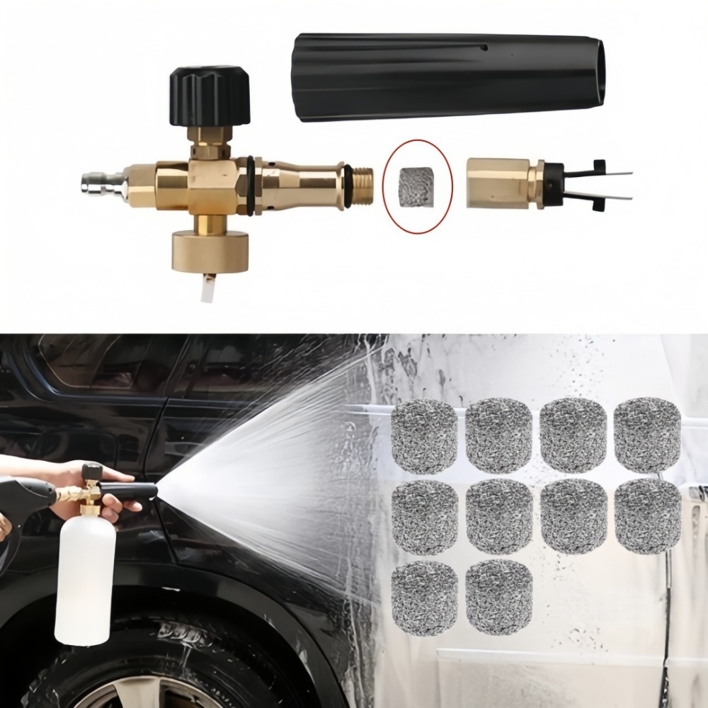 Mesh Stainless Strap - 6pcs Car Wash High Density Foam