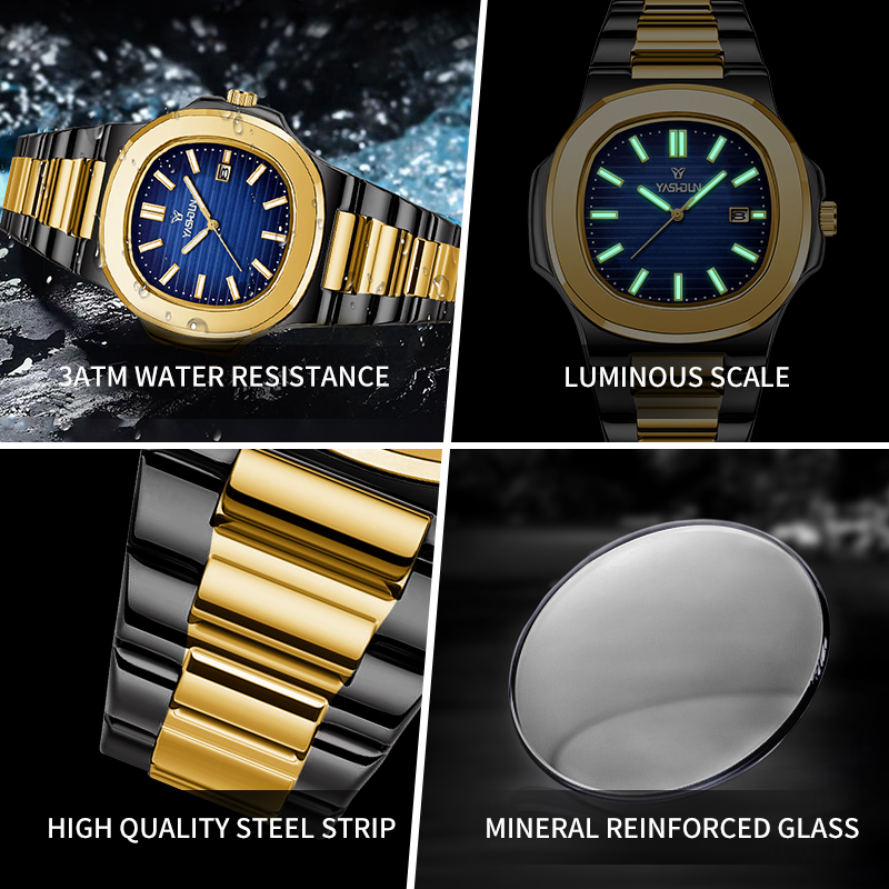 Fashion Square Quartz Man Cloc - đánh giá và giá Smartwatch Square Watches For Men