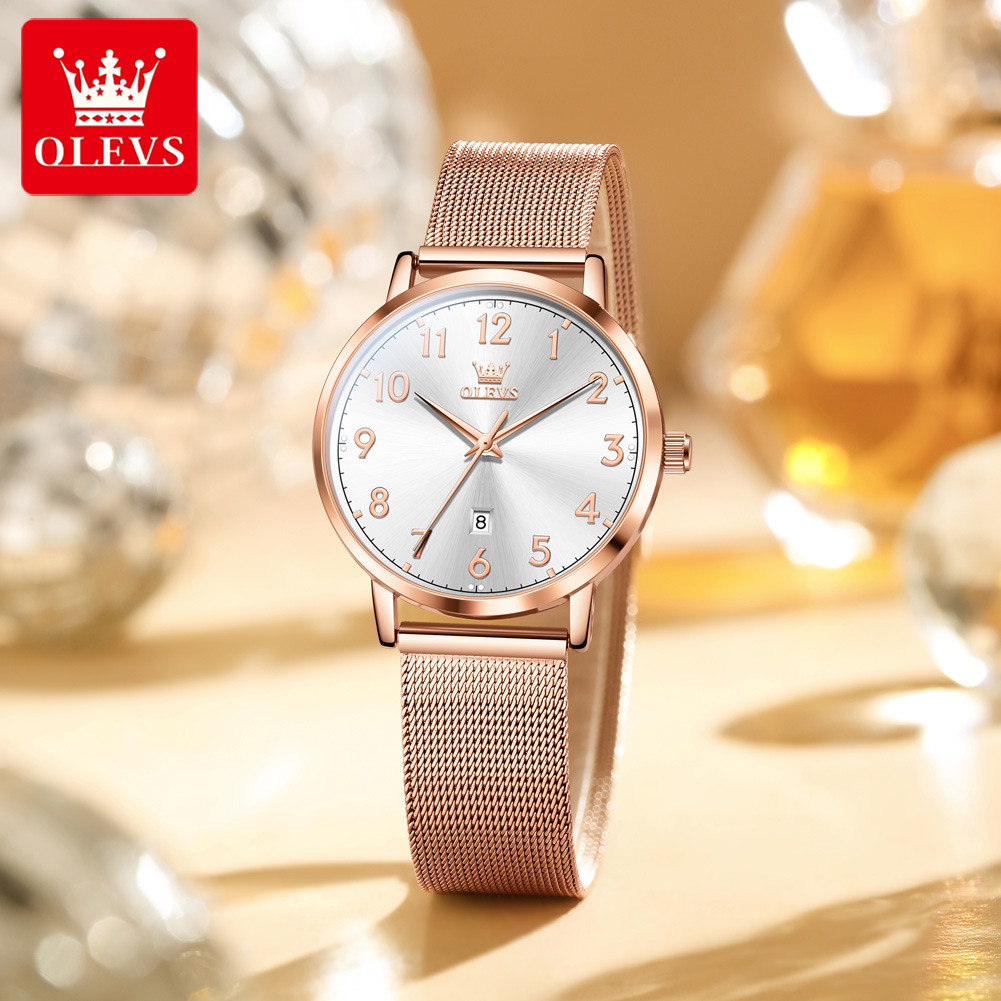 OLEVS 5653 Woman Watches Elega - đánh giá và giá Mesh Stainless Strap