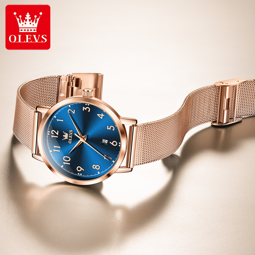 OLEVS 5653 Woman Watches Elega - đánh giá và giá Mesh Stainless Strap
