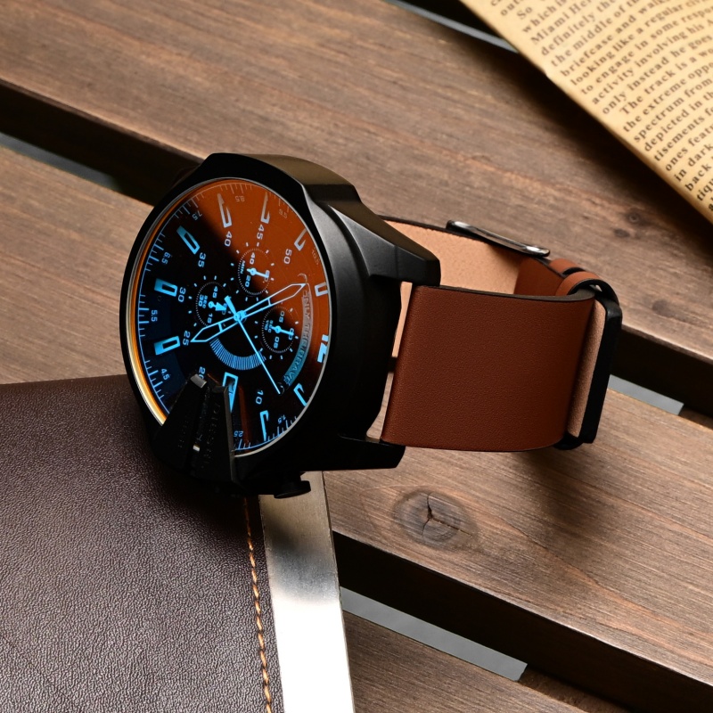 Pin Texture Leather Watch Stra - đánh giá và giá Diesel Watches Smartwatch