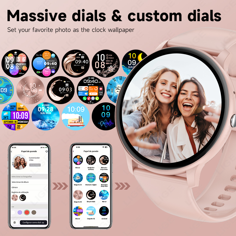 LIGE Smart Watch Women Men Blu - đánh giá và giá Smartwatch Ladies Watches For Women