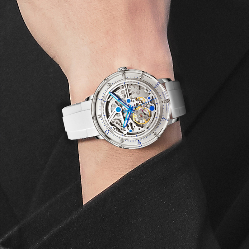 New Customized Mens Mechanical - đánh giá và giá Leather Watch Strap