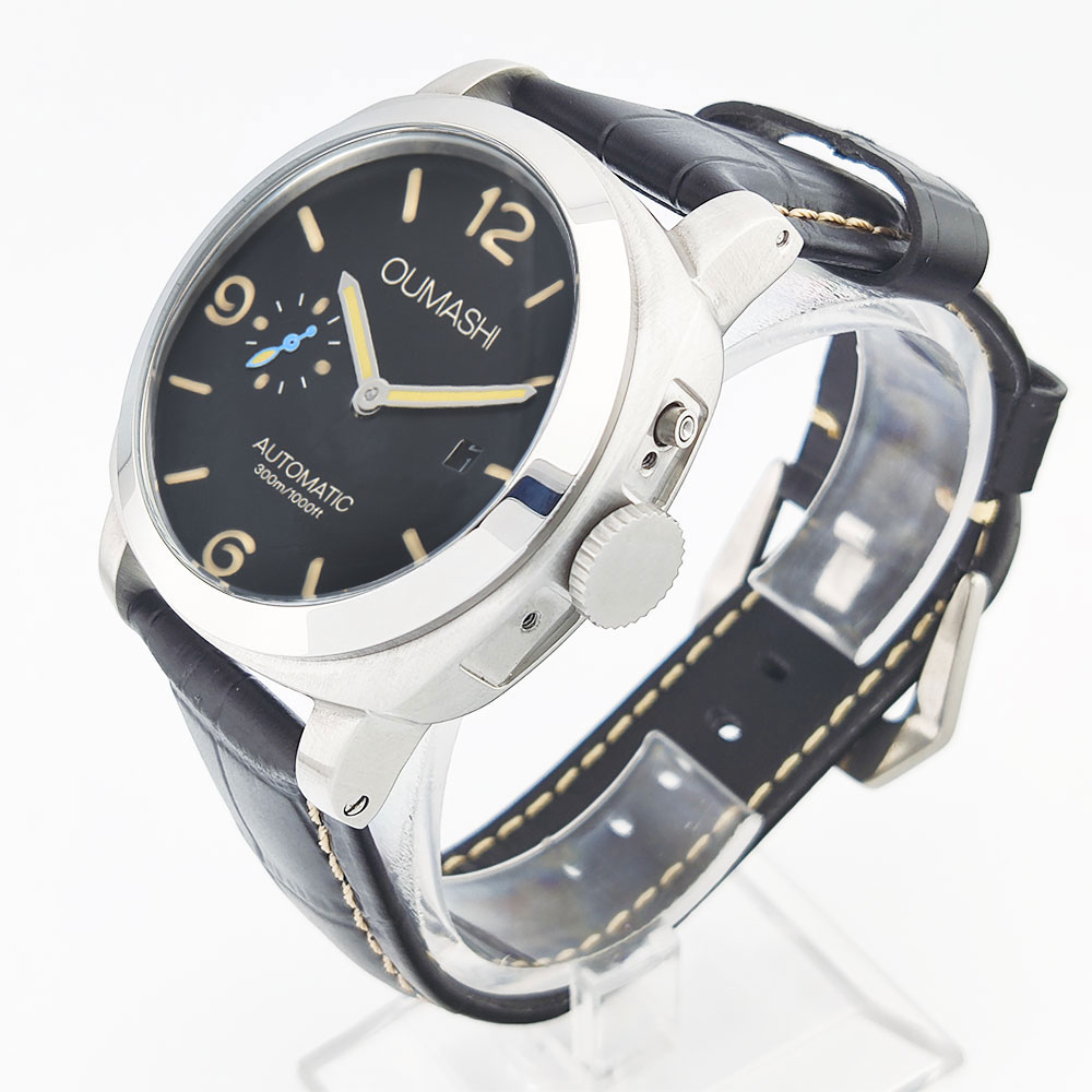 44mm Men's Watch Seagull ST255 - đánh giá và giá Leather Watch Strap