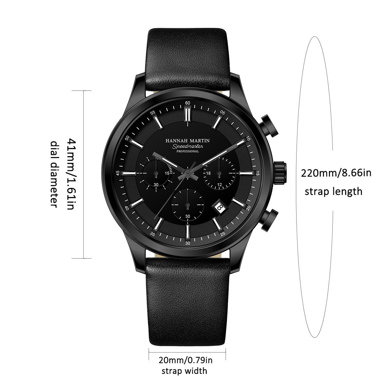 Hannah Martin Men Gift Box Men - đánh giá và giá Anti-Magnetic Watch