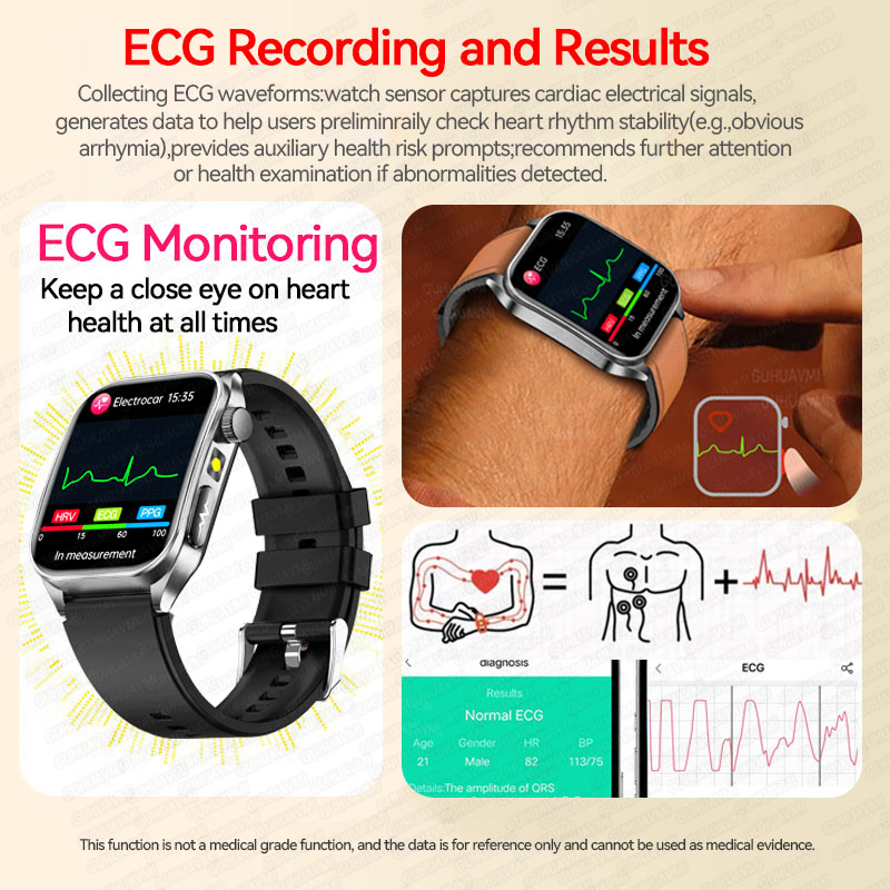 2026 New Non-Invasive Laser Tr - đánh giá và giá Smartwatch Square Watches For Men