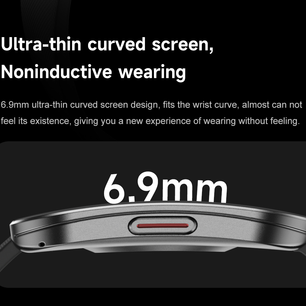 Amoled Ultra-thin Curved Water - đánh giá và giá Smartwatch Square Watches For Men