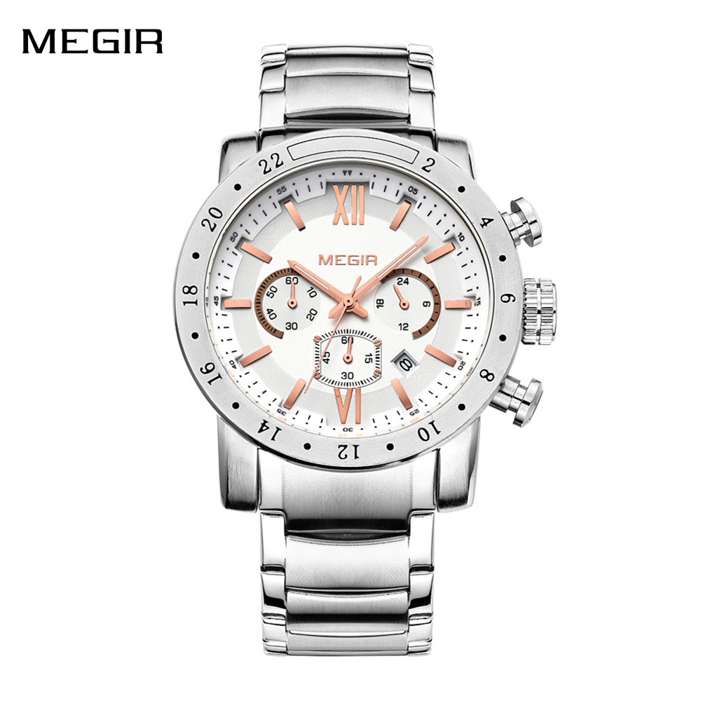 MEGIR Stainless Steel Casual W - đánh giá và giá Smartwatch Digital Watches For Men