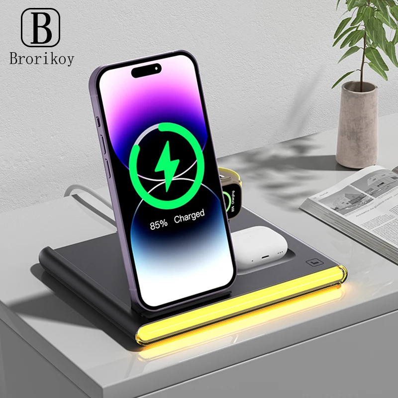 4in1 Foldable Magnetic Wireles - đánh giá và giá Watches Smartwatch Samsung