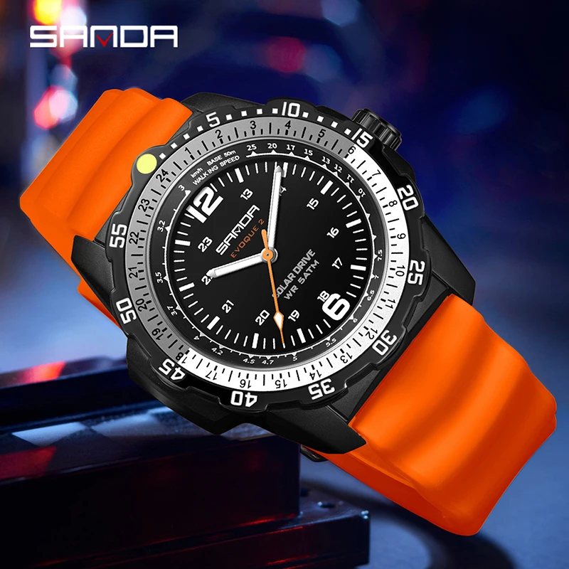 SANDA New Luxury Men's Solar-p - đánh giá và giá Solar Powered Watch