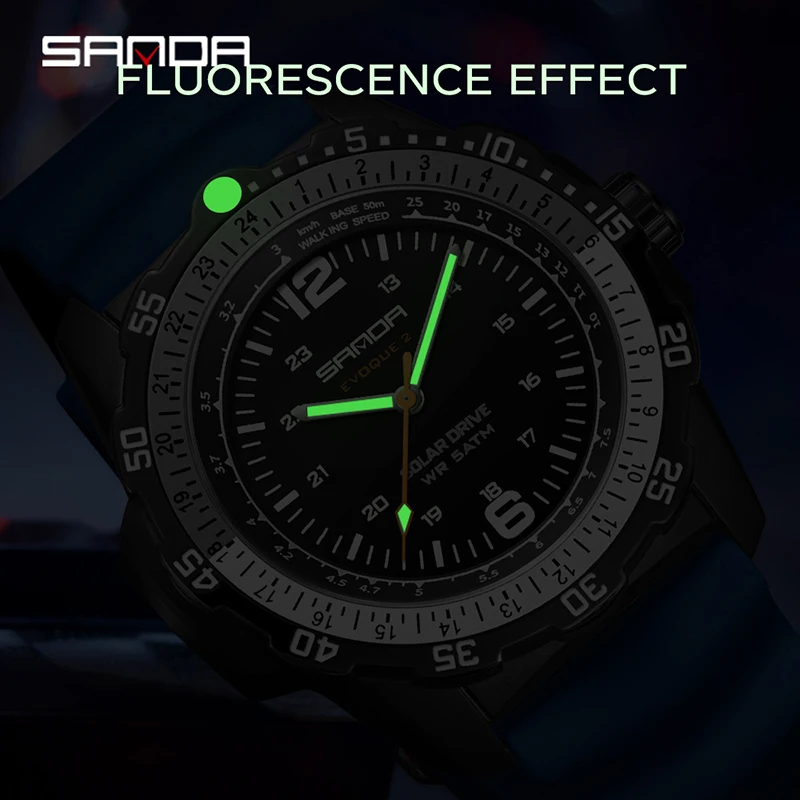 SANDA New Luxury Men's Solar-p - đánh giá và giá Solar Powered Watch