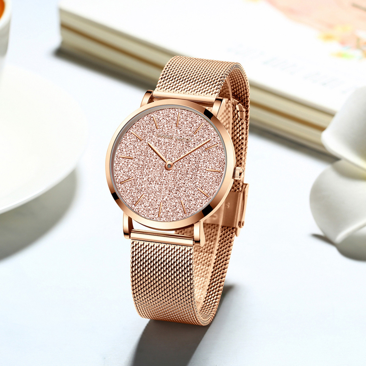 Hannah Martin Luxury Women's W - đánh giá và giá Mesh Stainless Strap