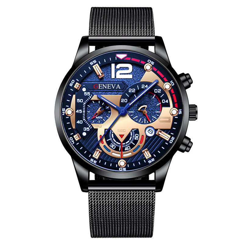 Fashion Men's Quartz Watch Ste - đánh giá và giá Mesh Stainless Strap