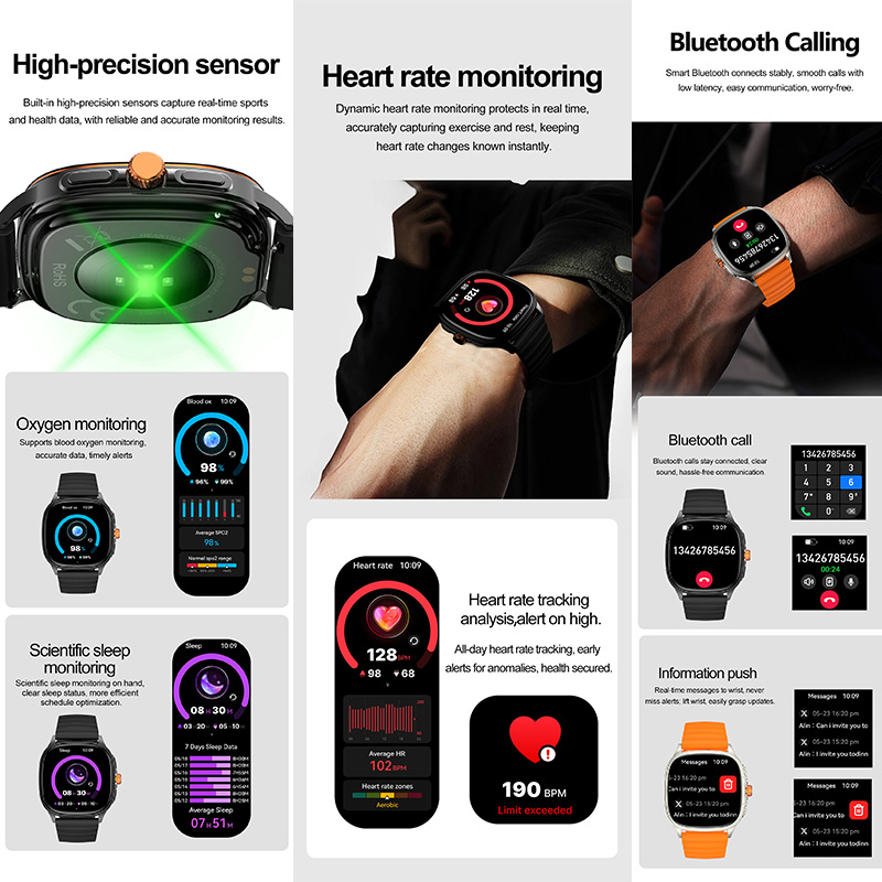 YAOCX HK73 AMOLED Smartwatch M - đánh giá và giá Smartwatch Square Watches For Men
