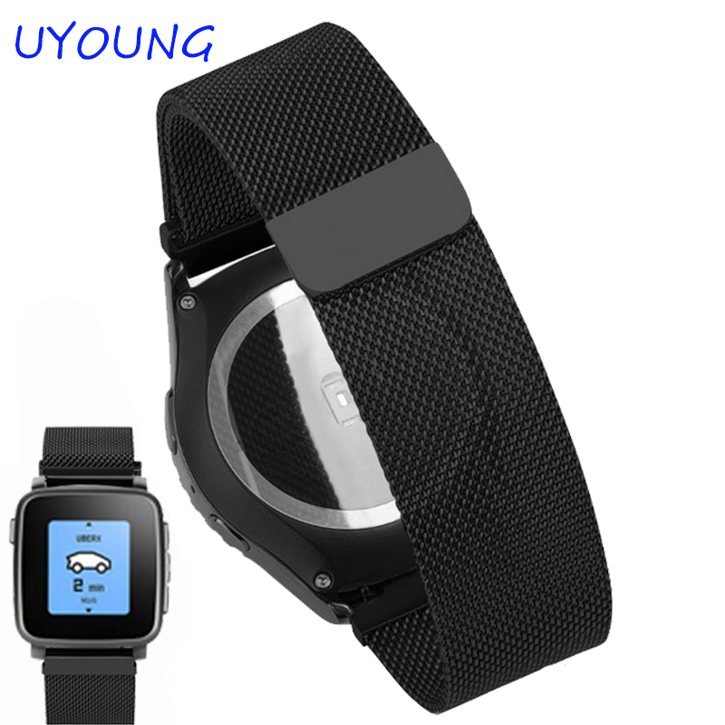22Mm Milanese Loop Dây Đeo Cho - đánh giá và giá Smartwatch Pebble Watches