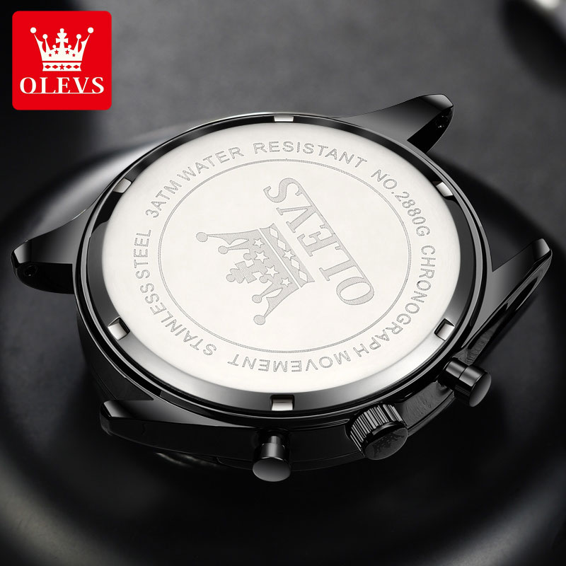 OLEVS 2880 Casual Fashion Men' - đánh giá và giá Leather Watch Strap