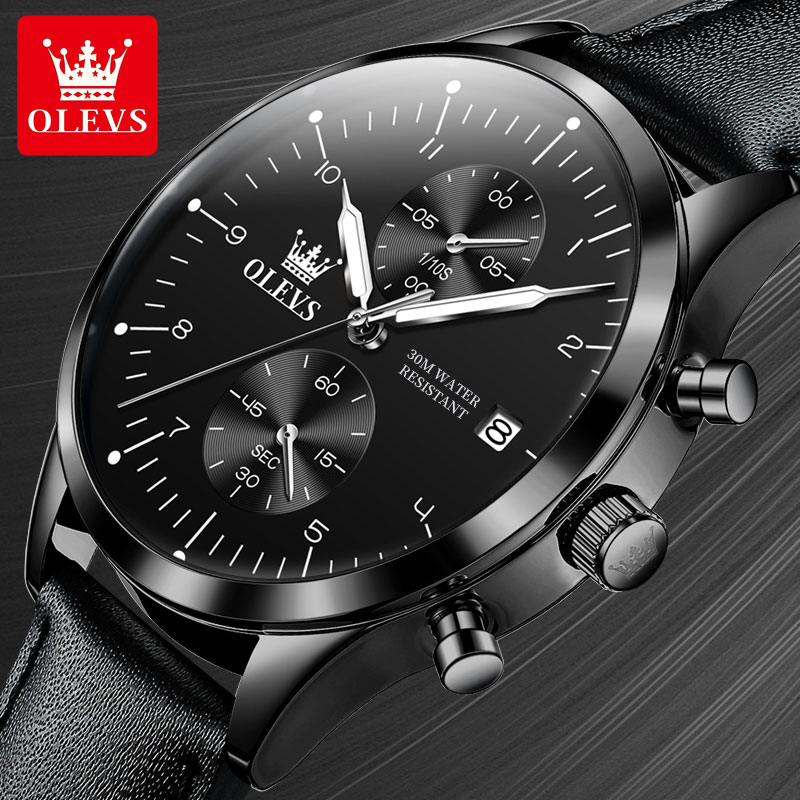 OLEVS 2880 Casual Fashion Men' - đánh giá và giá Leather Watch Strap