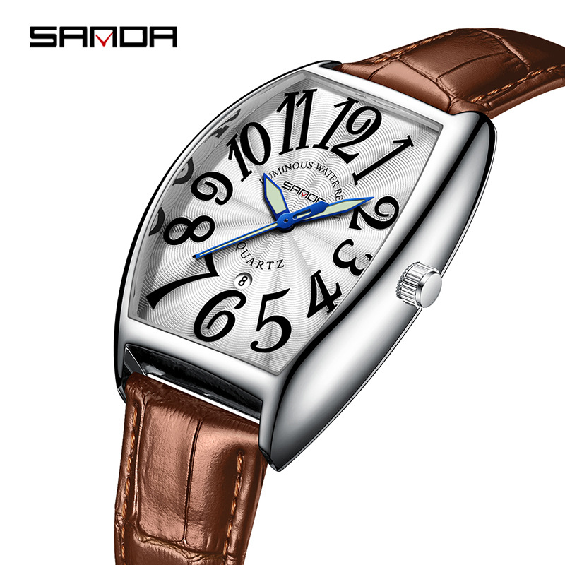 SANDA New Quartz Men's Watch C - đánh giá và giá Leather Watch Strap