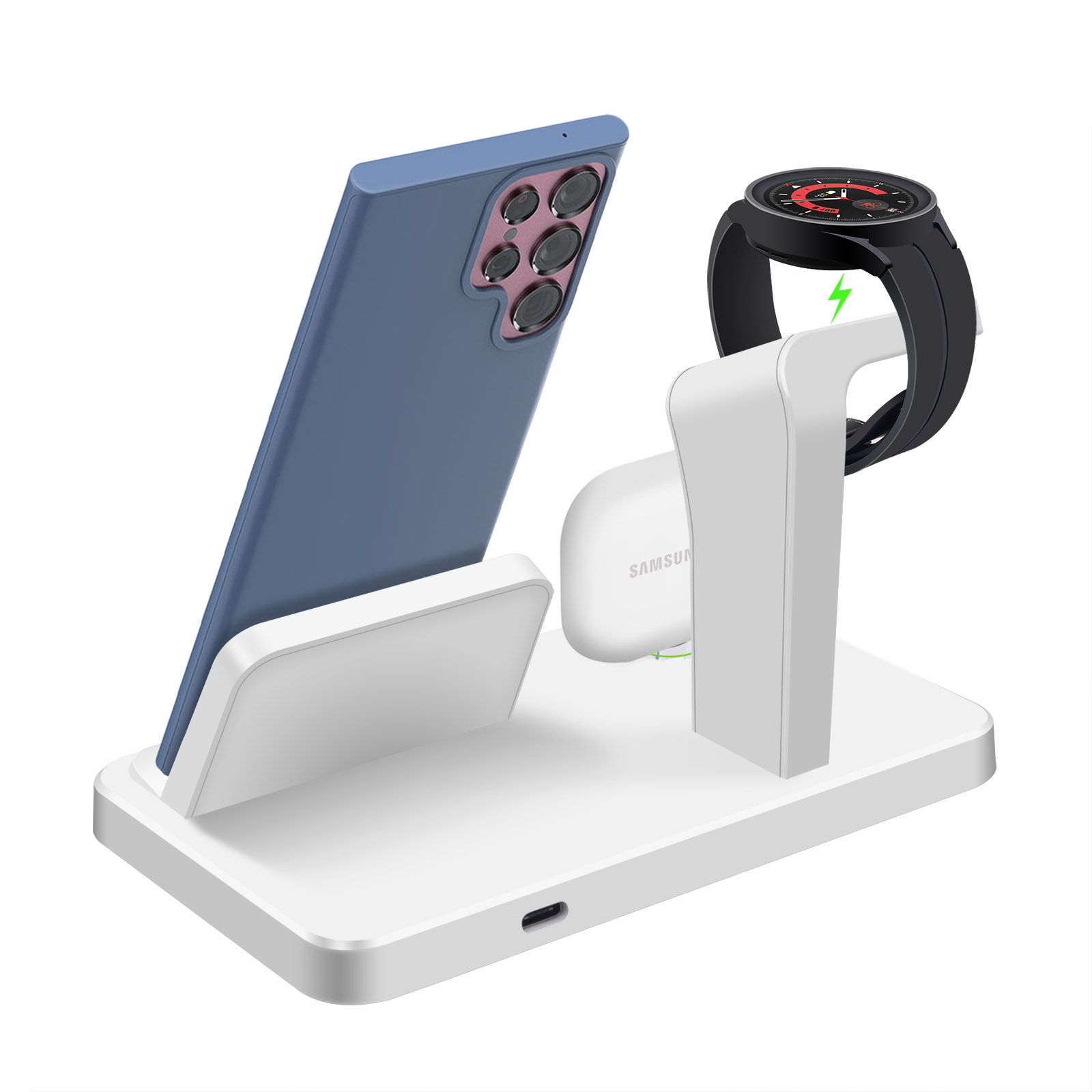 Desk 3 in 1 Type C Port Wirele - đánh giá và giá Watches Smartwatch Samsung