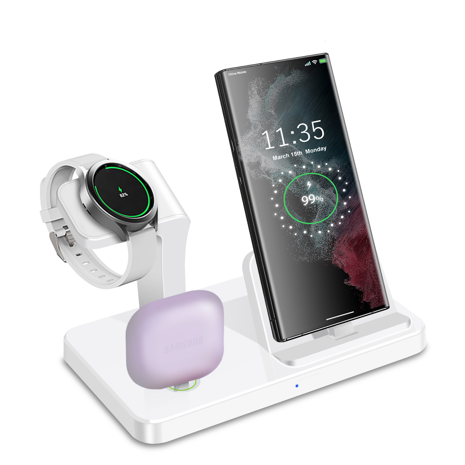 Desk 3 in 1 Type C Port Wirele - đánh giá và giá Watches Smartwatch Samsung