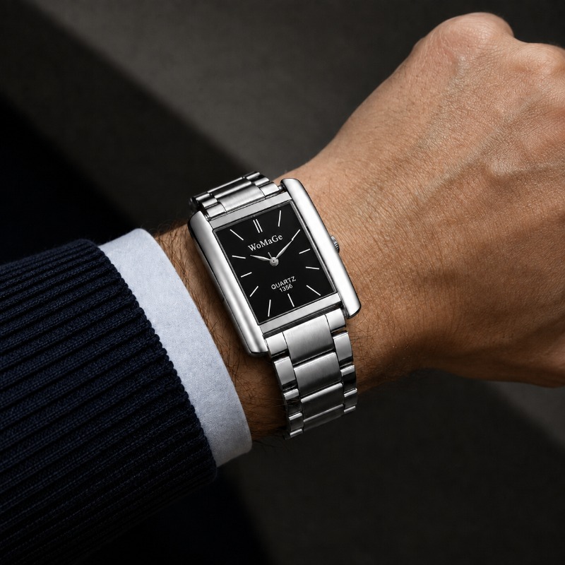 Business Men Watch Fashion Squ - đánh giá và giá Smartwatch Square Watches For Men