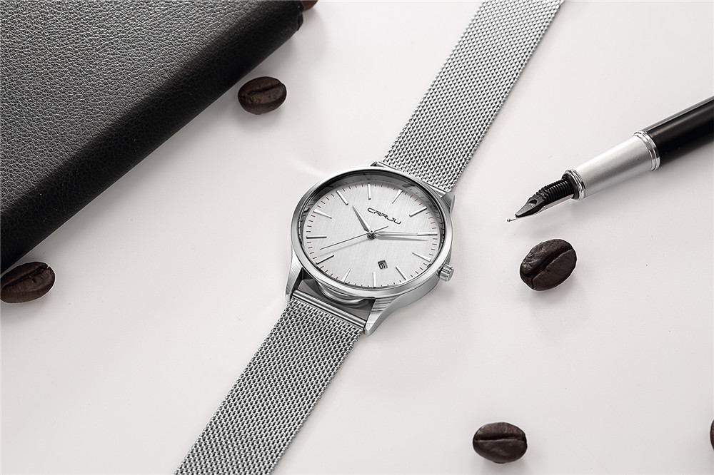 CRRJU Calander Kinh Doanh Ngườ - đánh giá và giá Mesh Stainless Strap