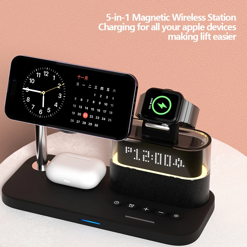 New 5 In 1 Wireless Charger St - đánh giá và giá Smartwatch New Watches
