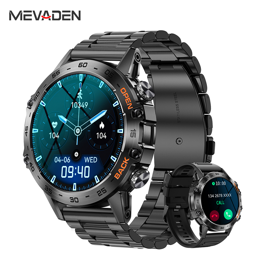 MEVADEN Steel 1.39 inch Men Lu - đánh giá và giá Smartwatch Health Watches For Men