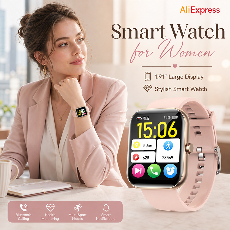 Women Smart Watch BT Call Hear - đánh giá và giá Smartwatch Ladies Watches For Women
