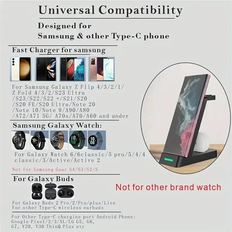 3 In 1 Charging Station for Sa - đánh giá và giá Watches Smartwatch Samsung