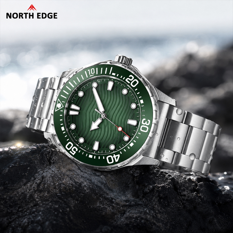 North Edge TRITON Dive Watch f - đánh giá và giá Solar Powered Watch