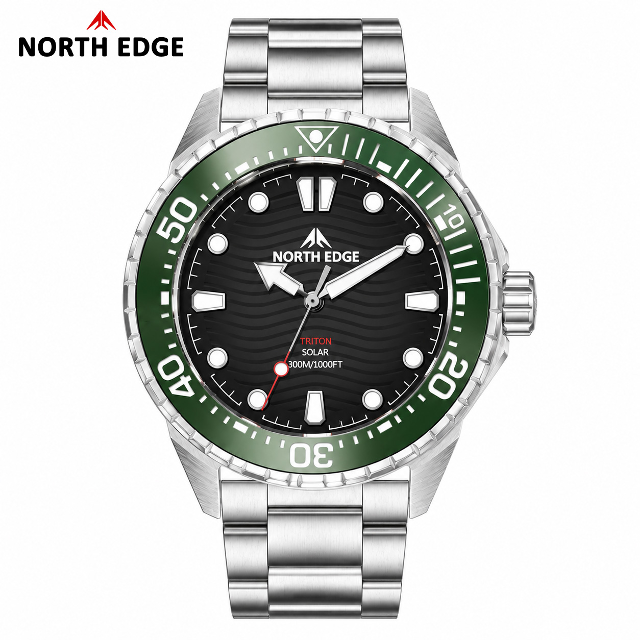 North Edge TRITON Dive Watch f - đánh giá và giá Solar Powered Watch