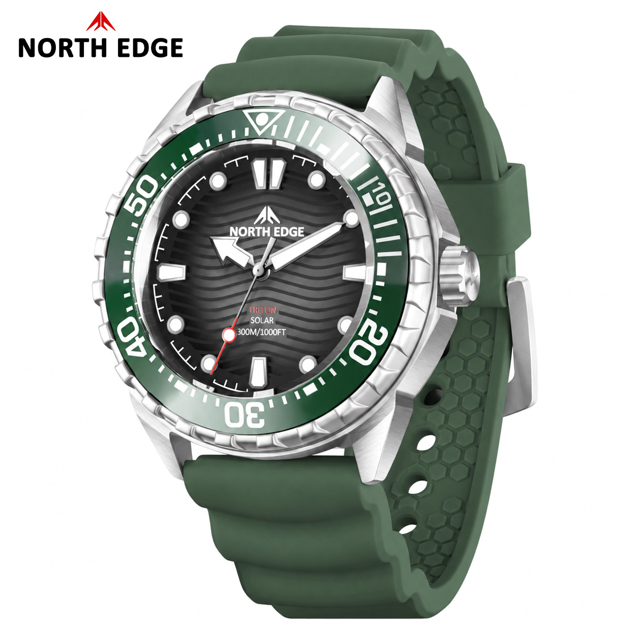 North Edge TRITON Dive Watch f - đánh giá và giá Solar Powered Watch