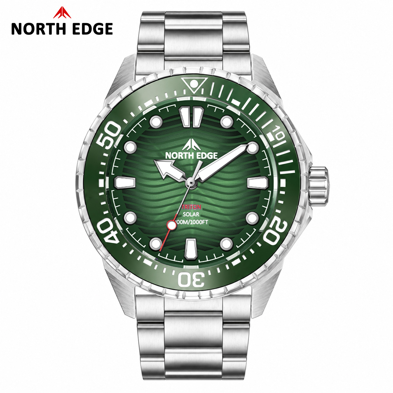 North Edge TRITON Dive Watch f - đánh giá và giá Solar Powered Watch