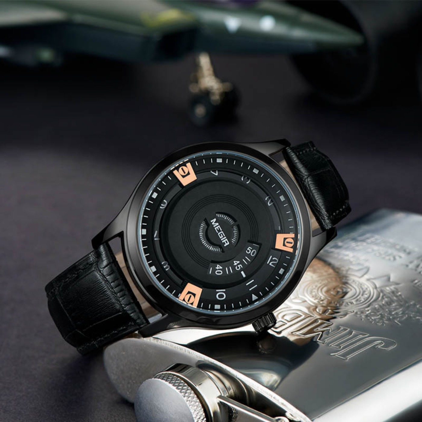 MEGIR Men Watches Luxury Leath - đánh giá và giá Leather Watch Strap