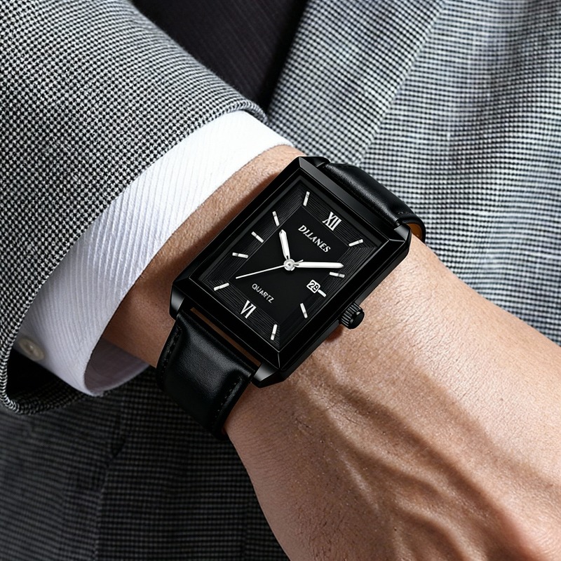 Casual Leather Men's Watches F - đánh giá và giá Smartwatch Square Watches For Men