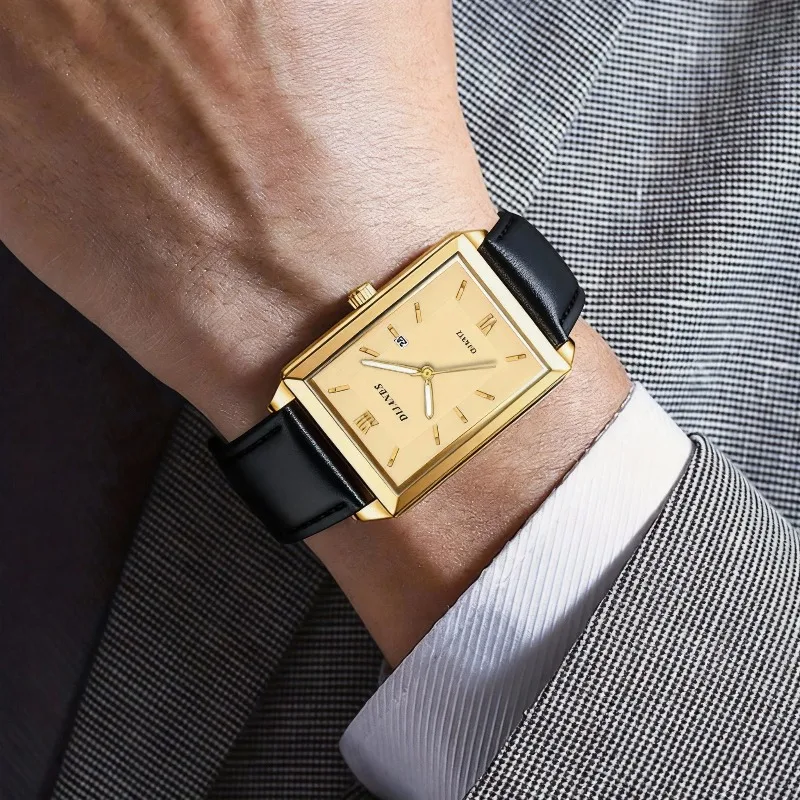 Casual Leather Men's Watches F - đánh giá và giá Smartwatch Square Watches For Men