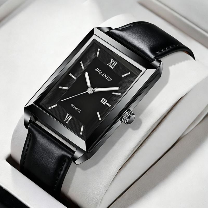 Casual Leather Men's Watches F - đánh giá và giá Smartwatch Square Watches For Men