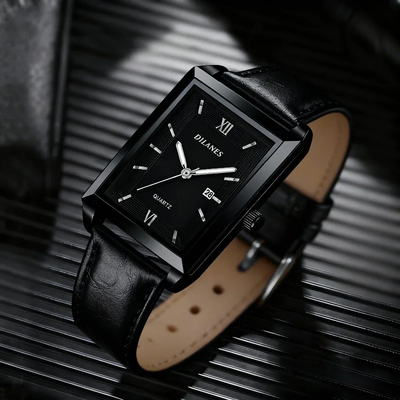 Casual Leather Men's Watches F - đánh giá và giá Smartwatch Square Watches For Men