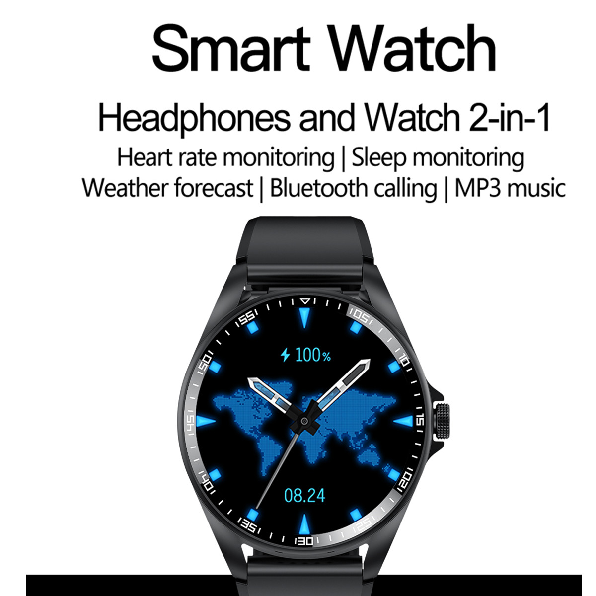 Smart Watch 2 in 1 with Headph - đánh giá và giá Smartwatch Watches Wallpaper