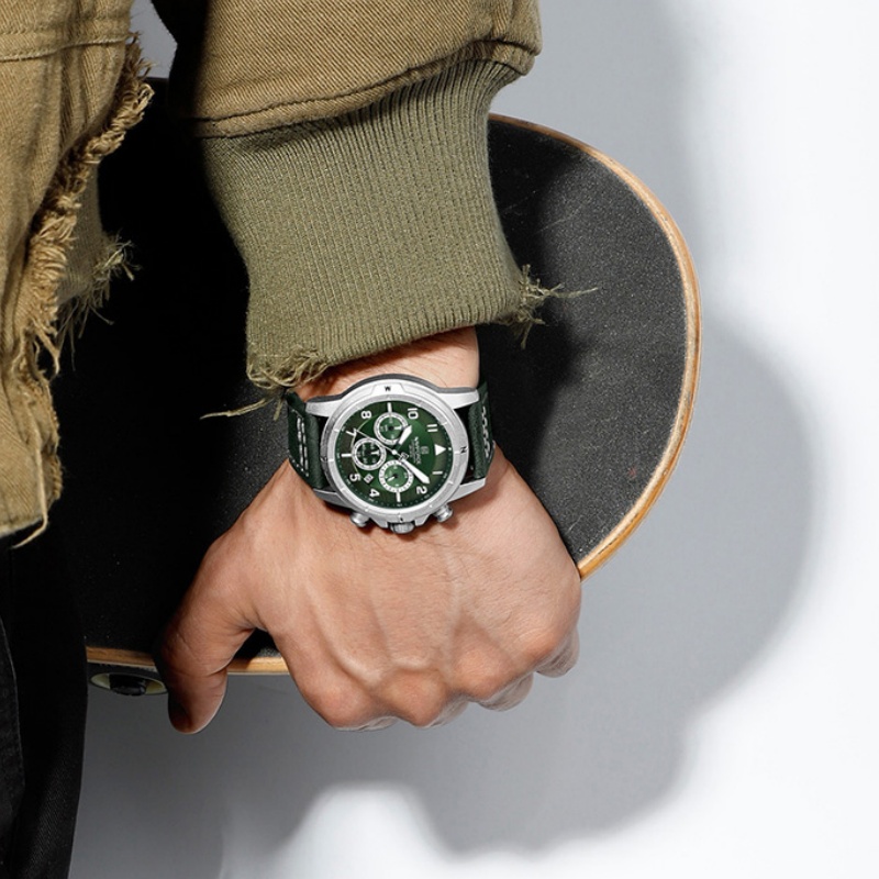 NAVIFORCE Bussiness Men Quartz - đánh giá và giá Leather Watch Strap