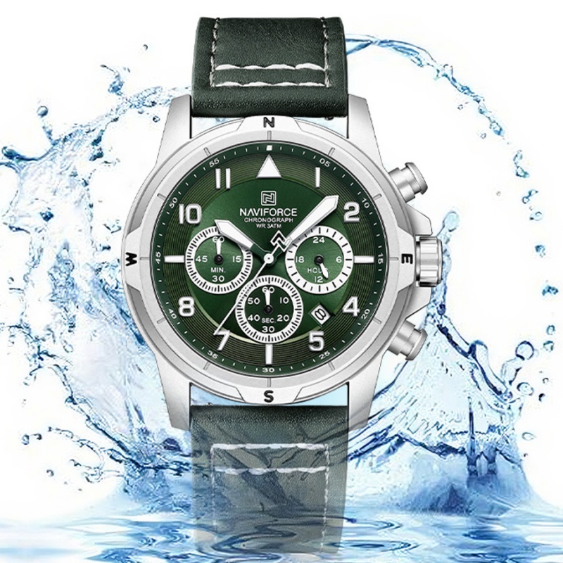 NAVIFORCE Bussiness Men Quartz - đánh giá và giá Leather Watch Strap