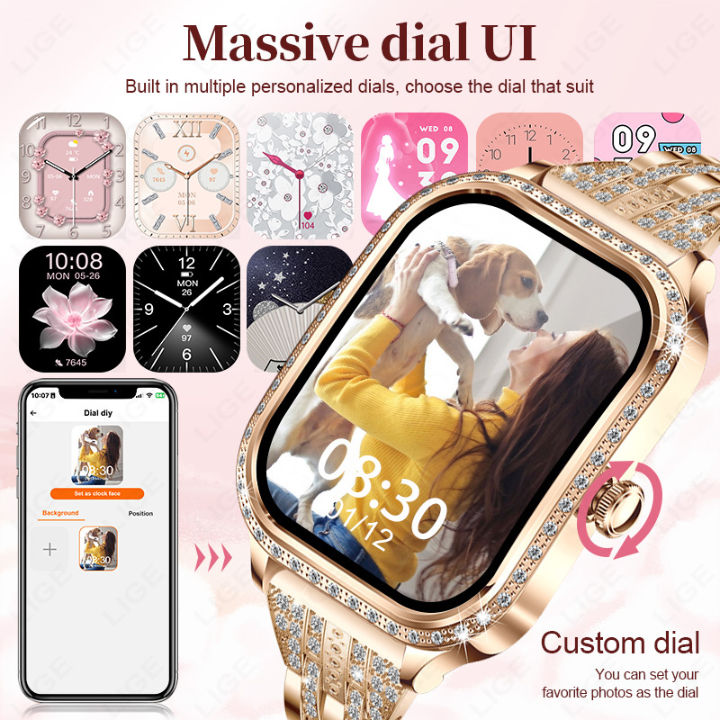 LIGE Smart Watch Women Waterpr - đánh giá và giá Smartwatch Ladies Watches For Women